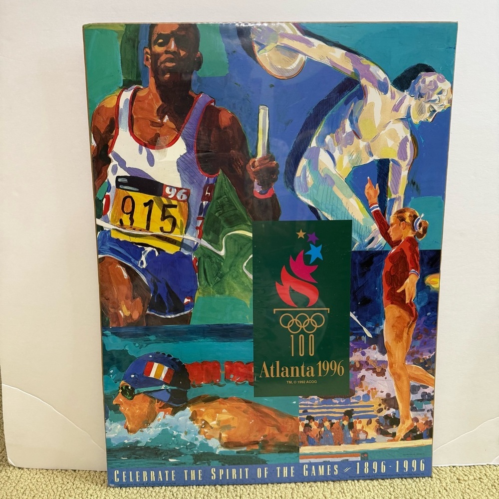 NEW sealed RARE Atlanta 1996 summer Olympic Games poster 18 x 24 vintage